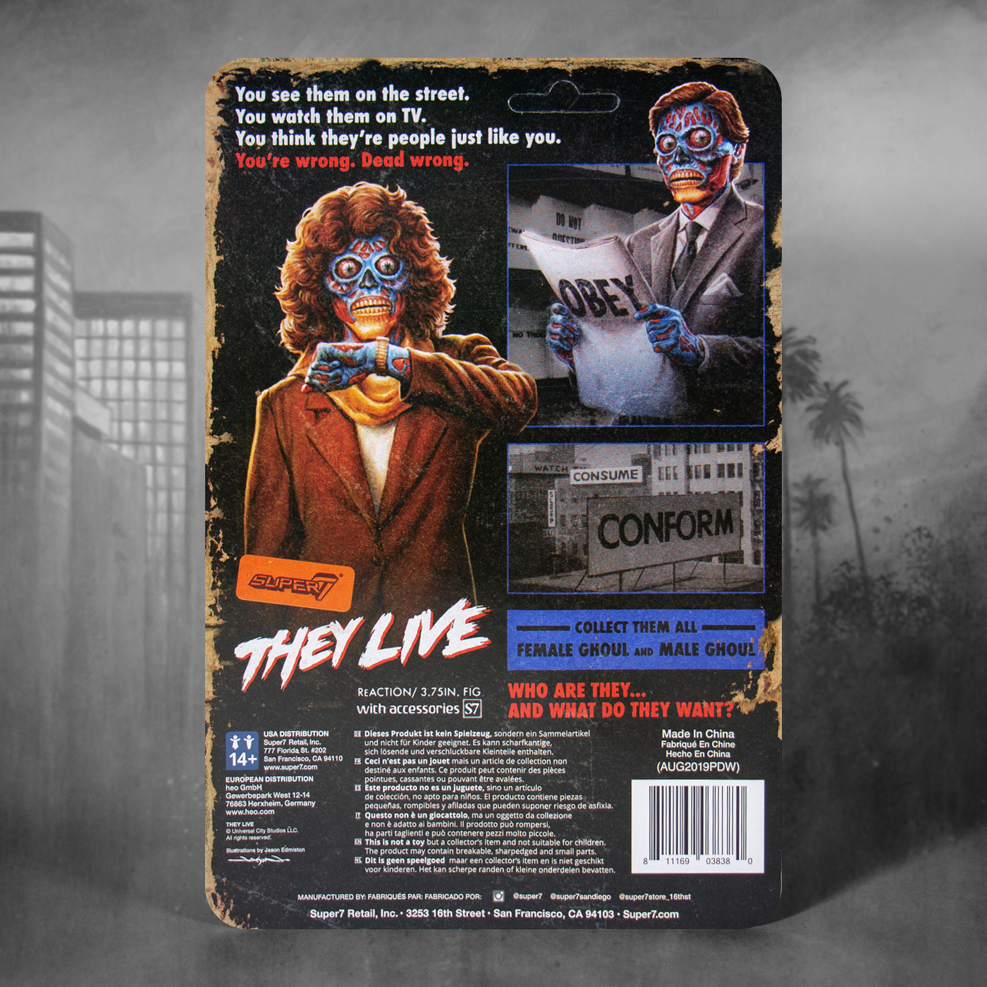They Live ReAction Figure - Female Ghoul