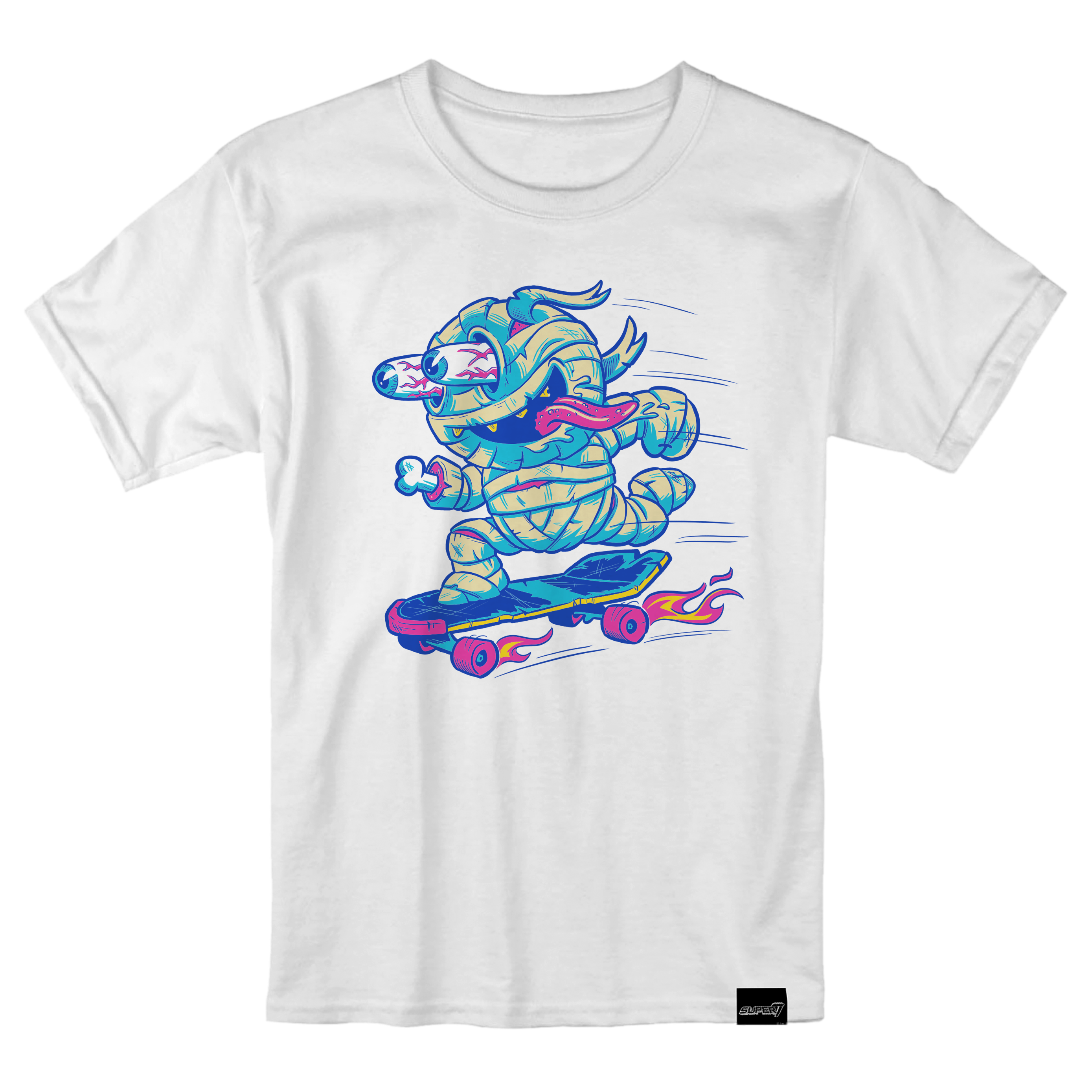 Super7 T-Shirt - Skating Mummy Boy