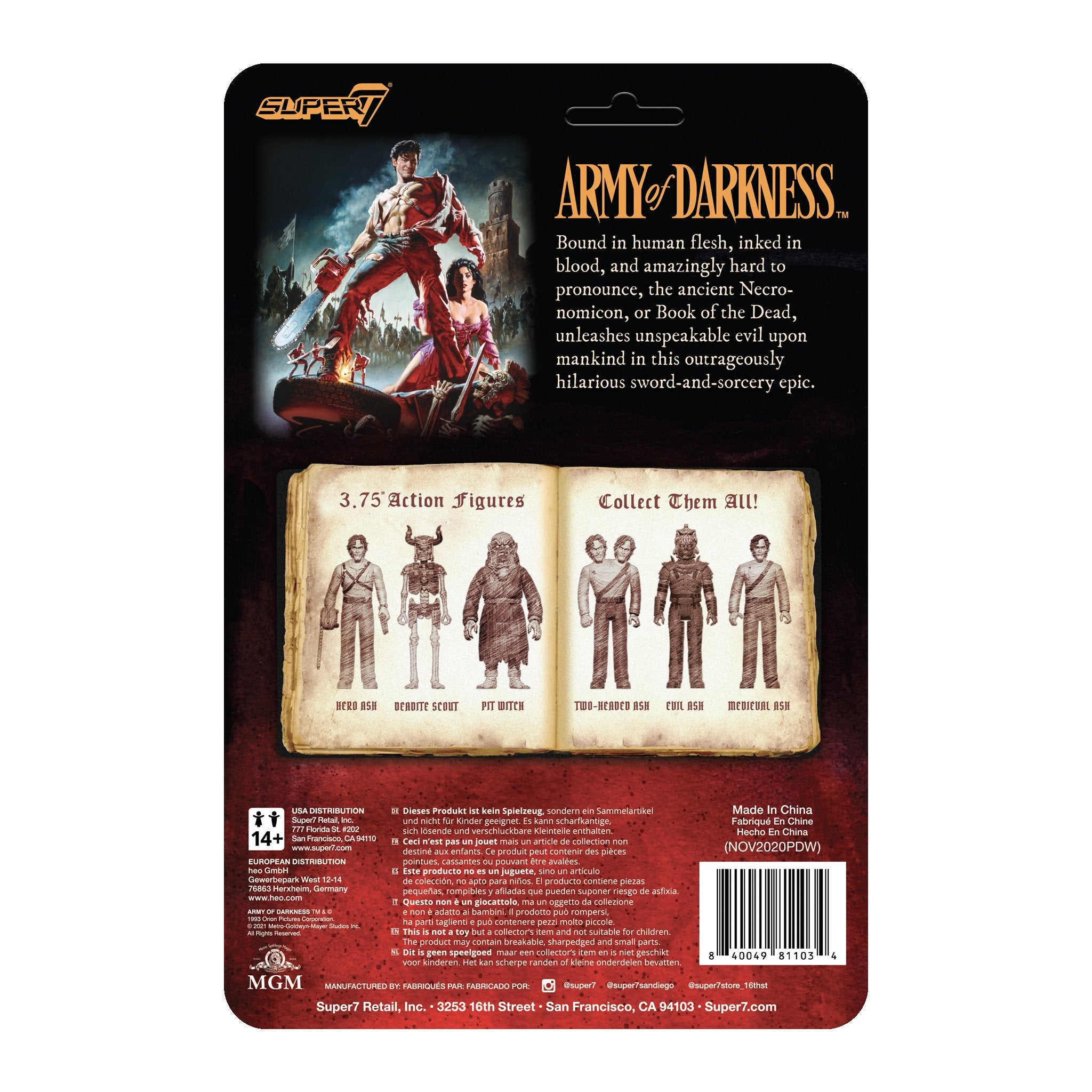 Army Of Darkness ReAction Figure Wave 2 - Medieval Ash (Midnight)