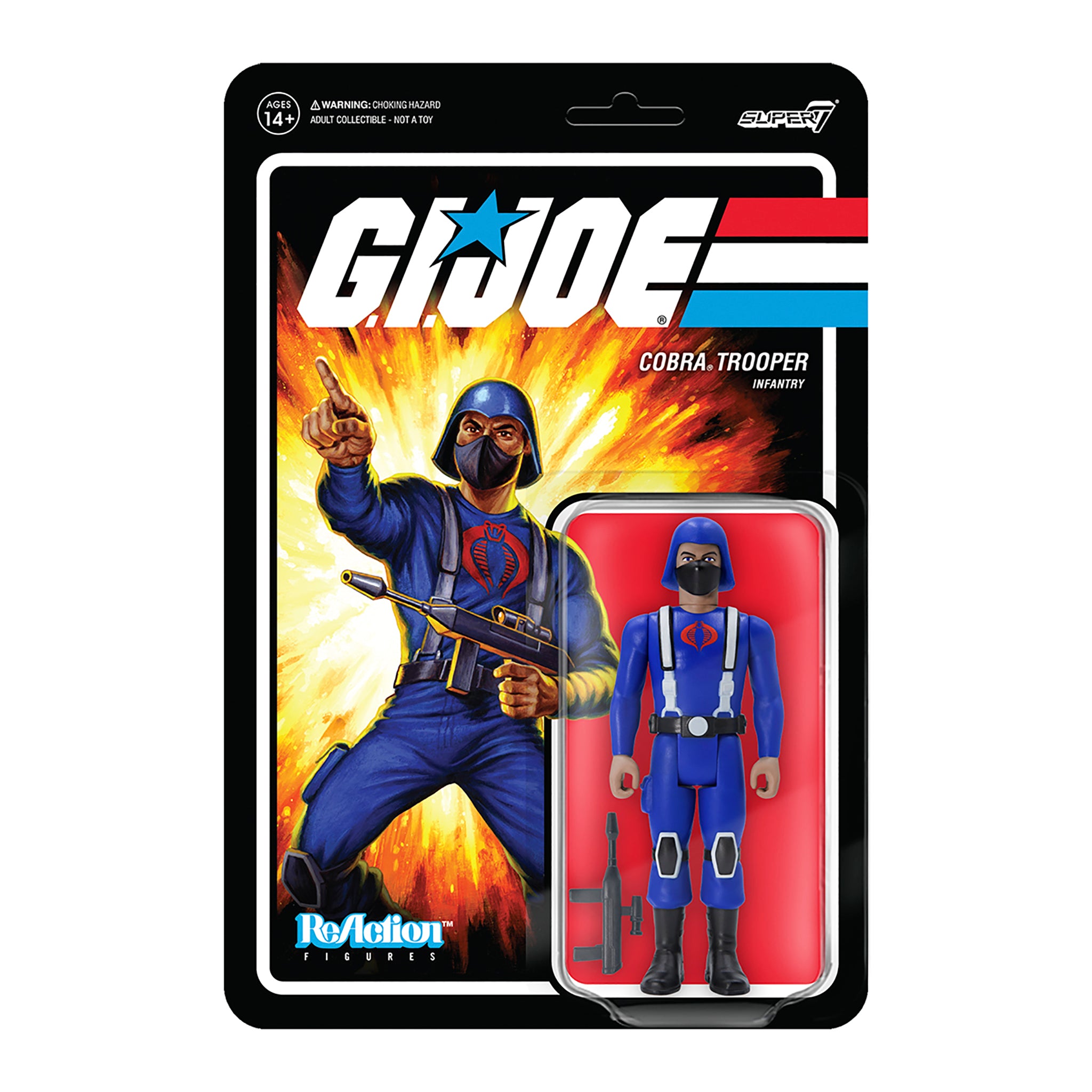G.I. Joe ReAction Figures Wave 1 - Cobra Trooper Y-back (Tan)