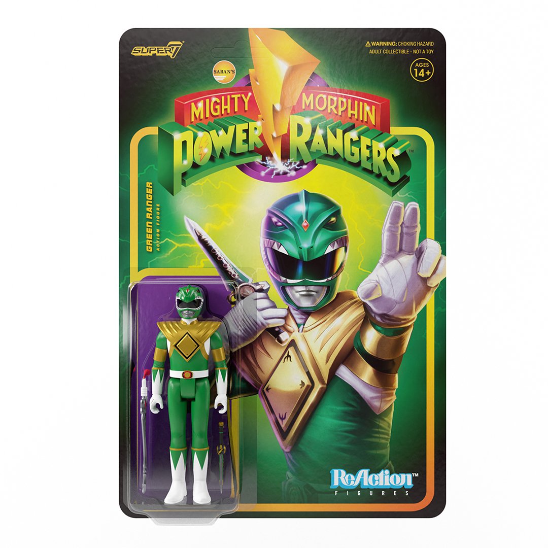Mighty Morphin Power Rangers Reaction Figure Wave 1  - Green Ranger