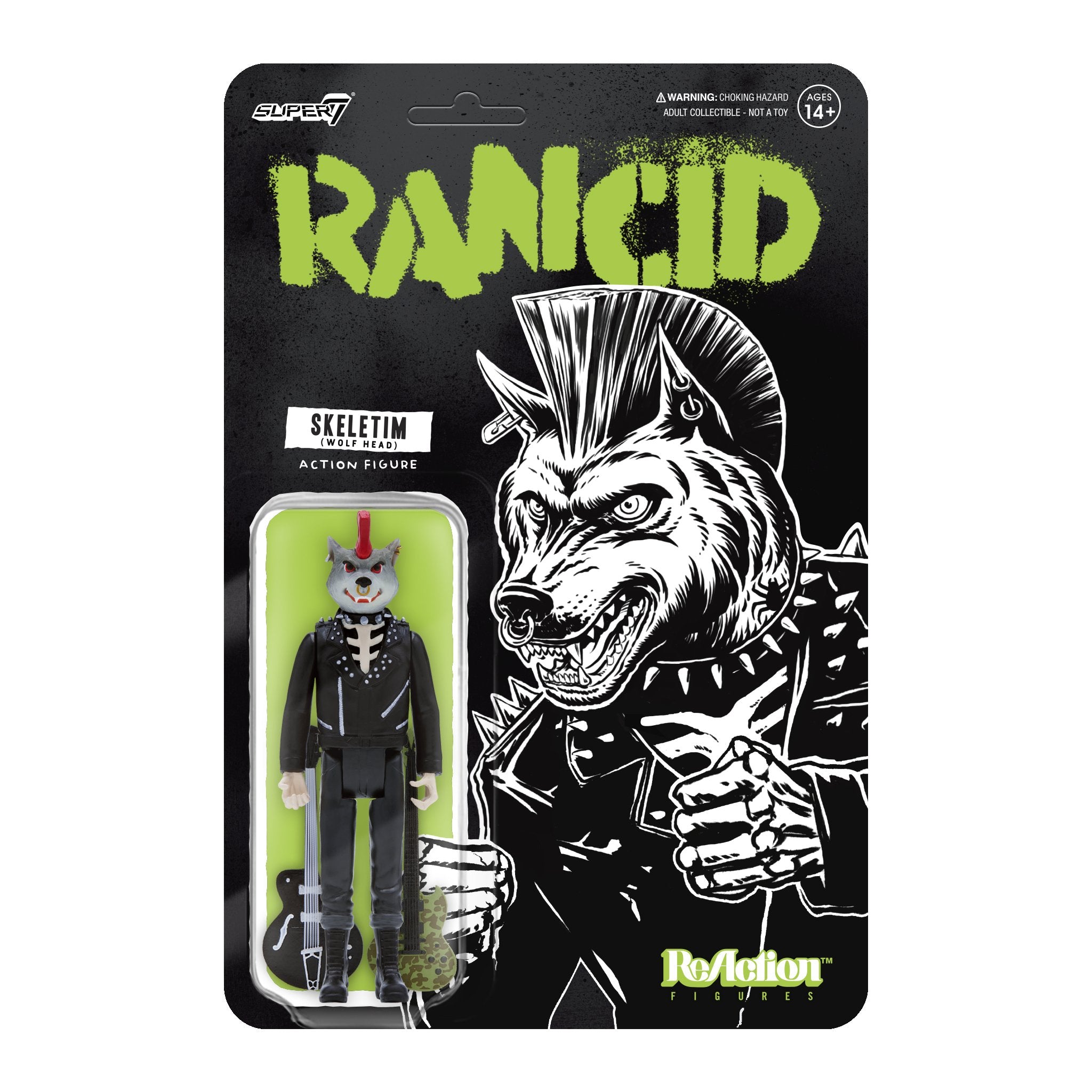 Rancid ReAction Figure Wave 3 -Skeletim (Wolf Head)