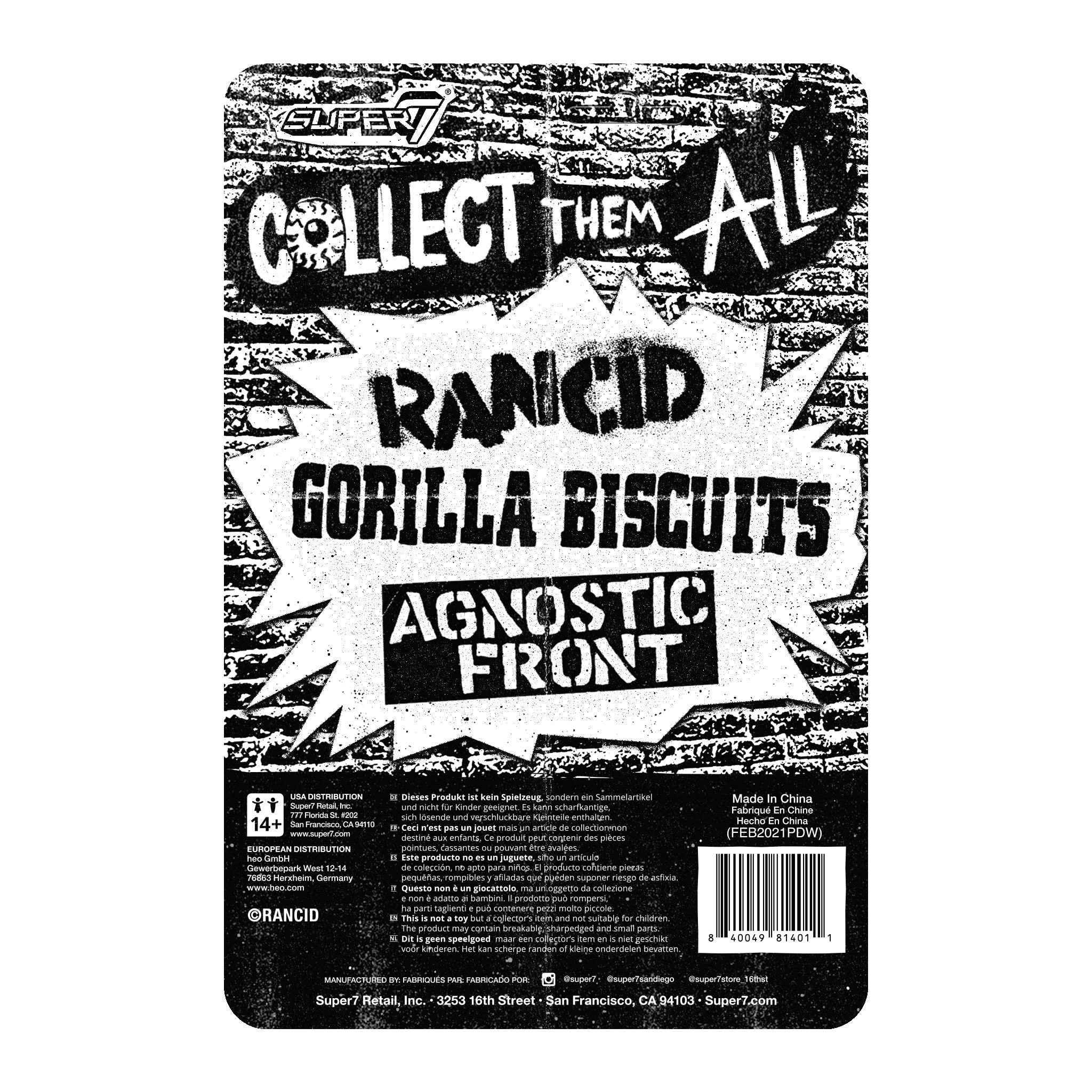 Rancid ReAction Figure Wave 3 -Skeletim (Wolf Head)