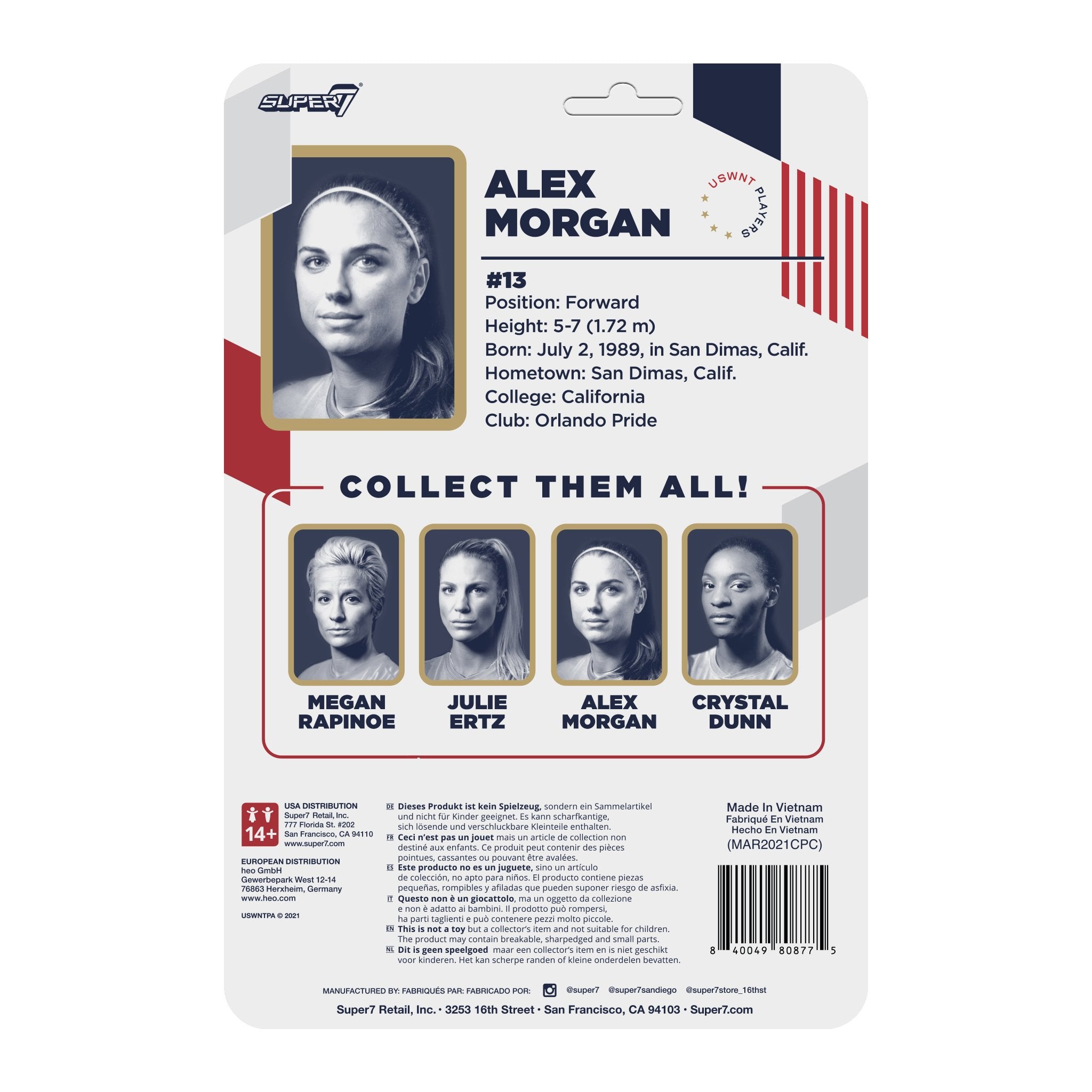 USWNT Players Supersports Figure - Alex Morgan