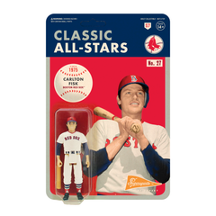MLB CLASSIC REACTION FIGURE - CARLTON FISK (BOSTON RED SOX)