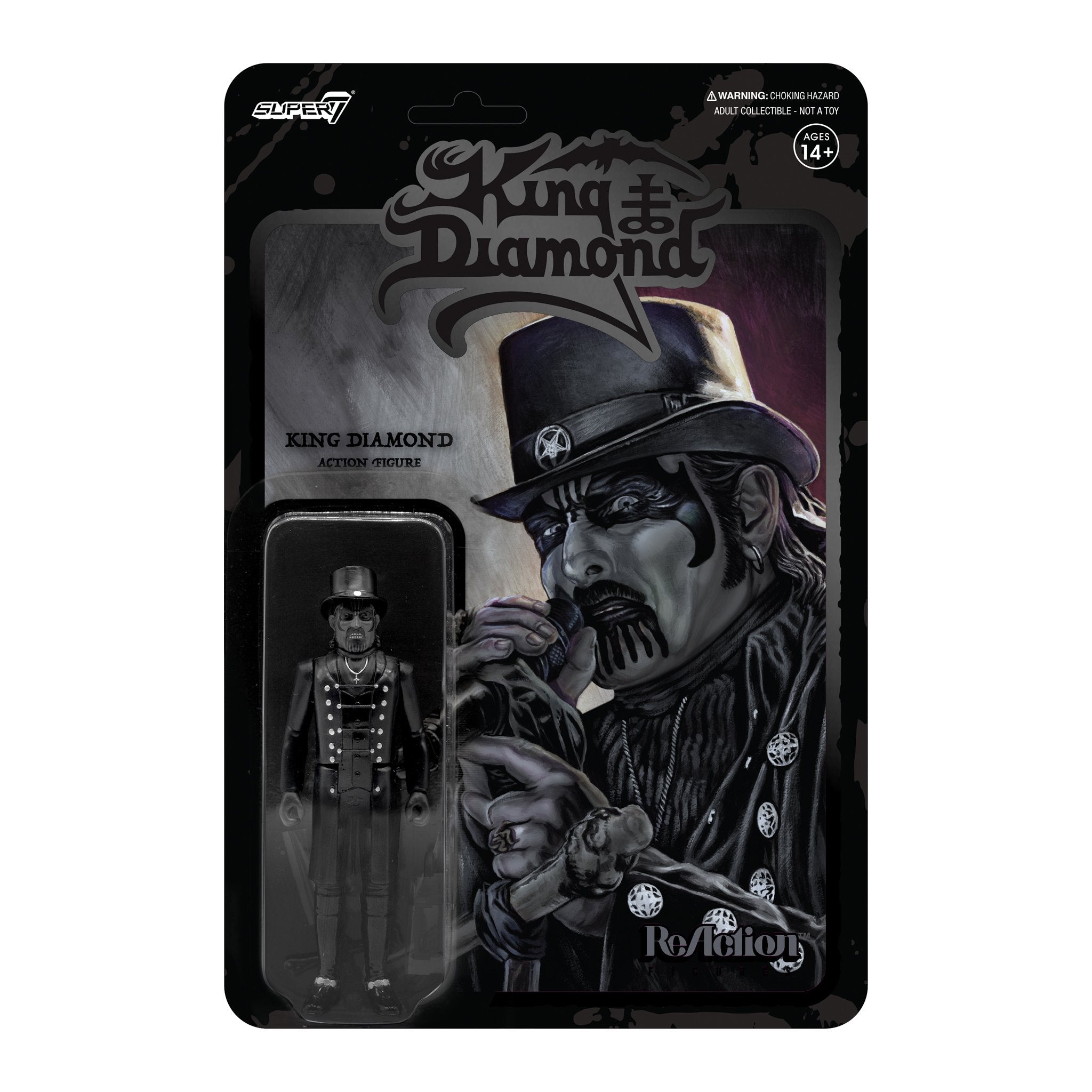 King Diamond ReAction Figure - Top Hat (Midnight Black Metal)