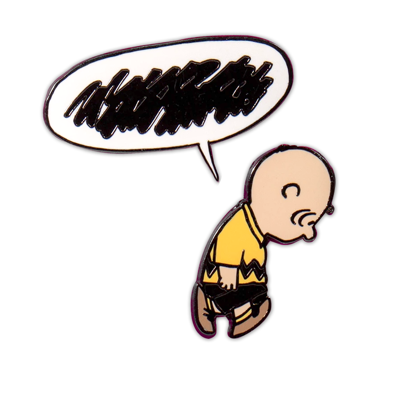 Peanuts Enamel Pin - Speech Bubble and Charlie Brown Set