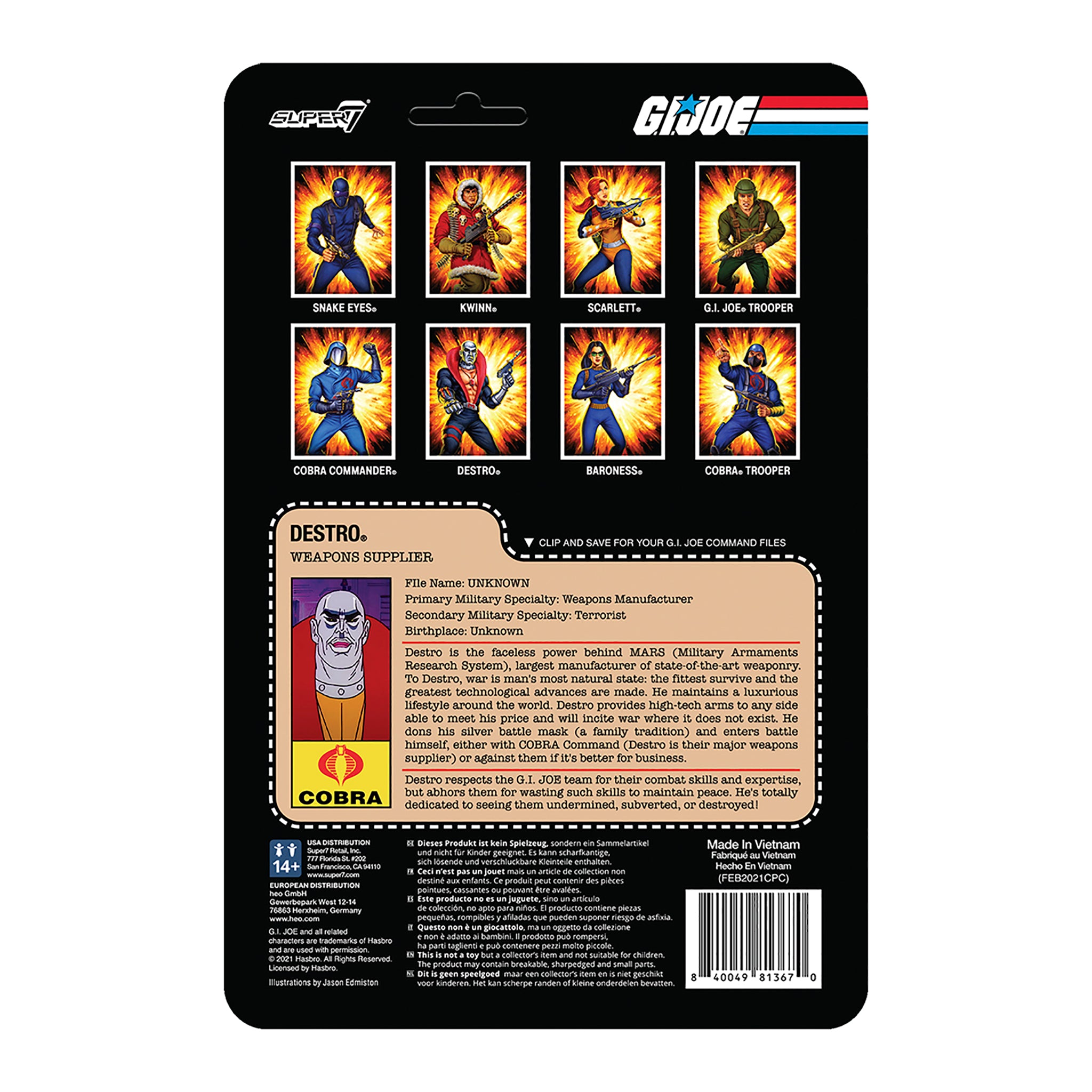 G.I. Joe ReAction Figures Wave 1 - Destro