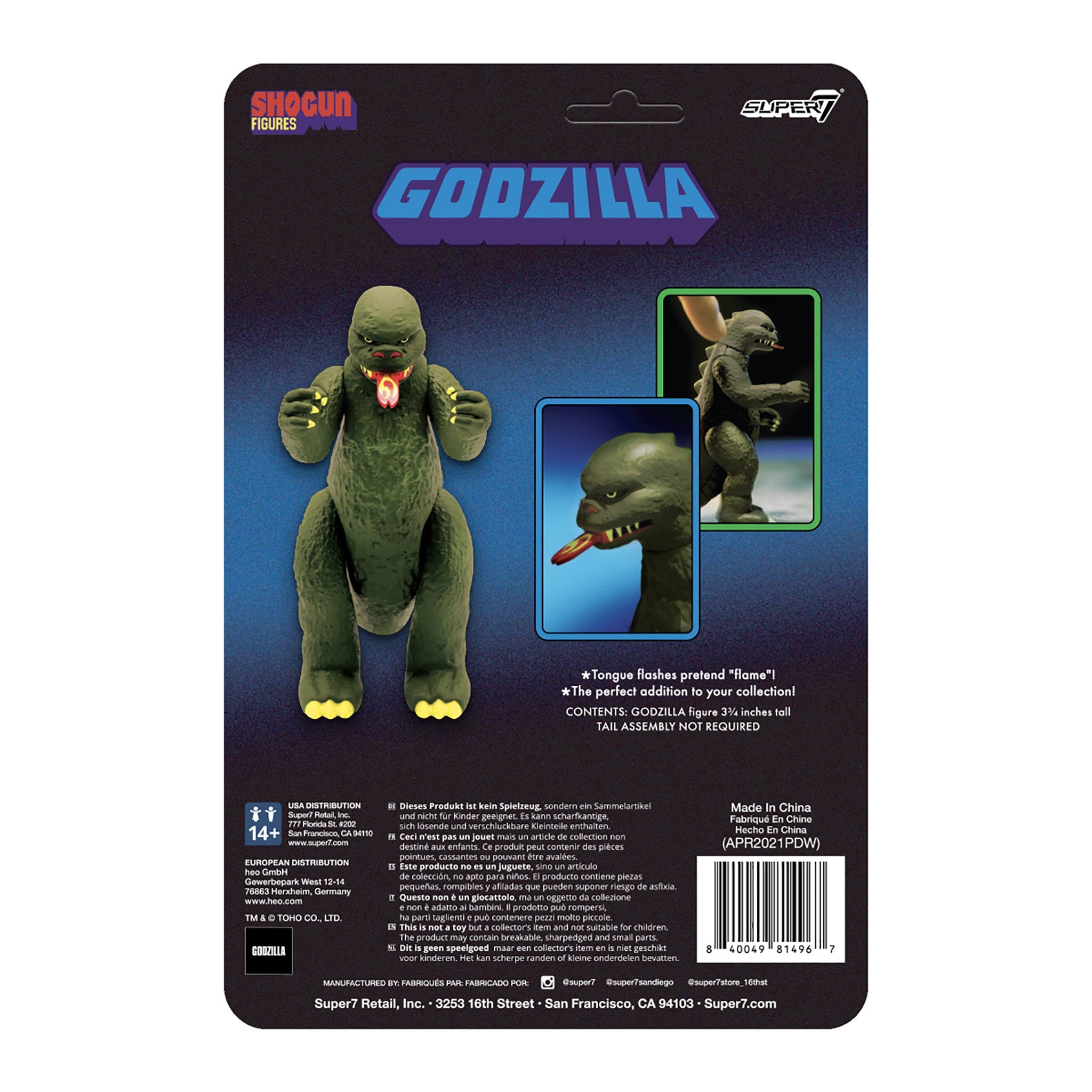 Godzilla ReAction Figure - Shogun (Dark Green) [Reorder]