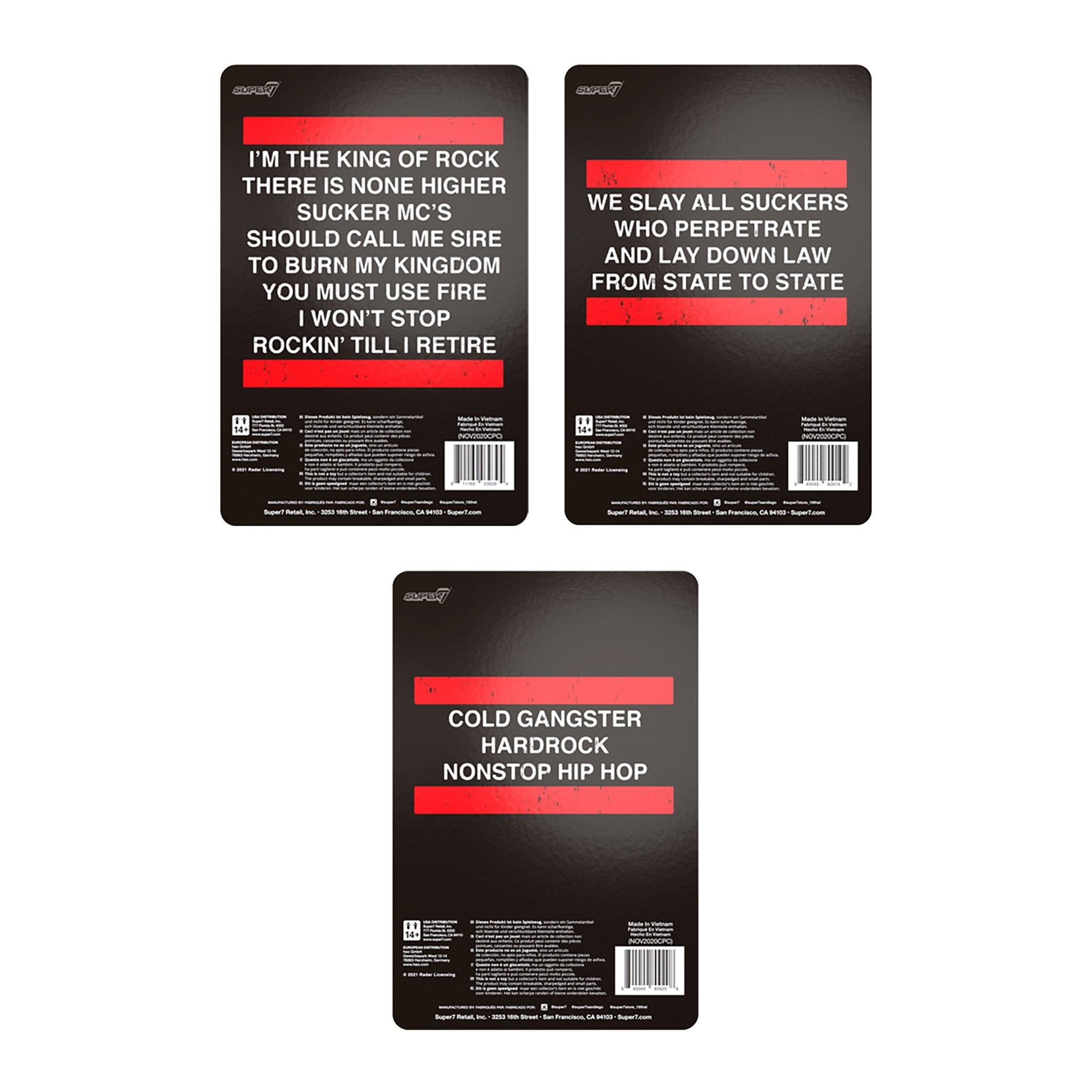 RUN DMC ReAction Figures - Set of 3