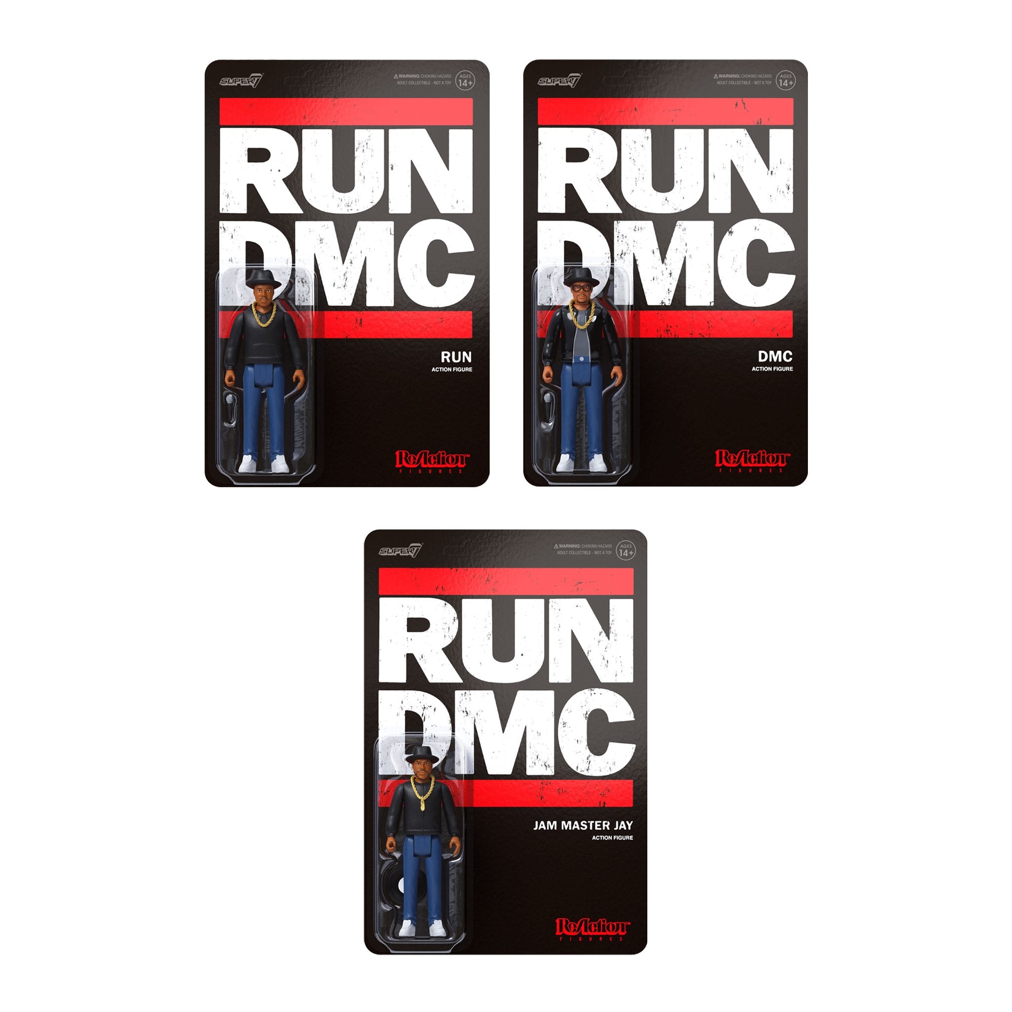 RUN DMC ReAction Figures - Set of 3