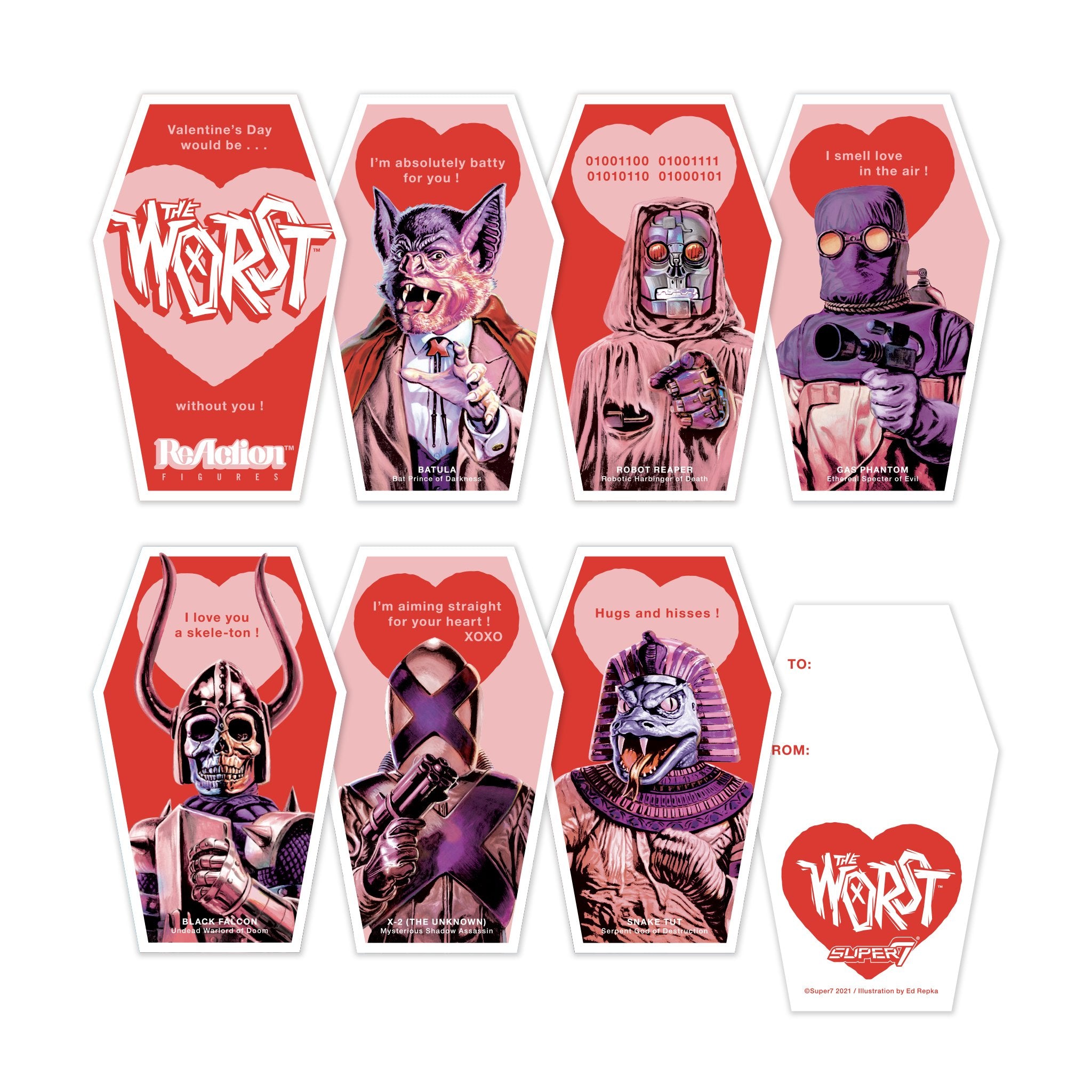 The Worst - Valentine's Day 2021 ReAction Figure 2-Pack - Batula and Robot Reaper