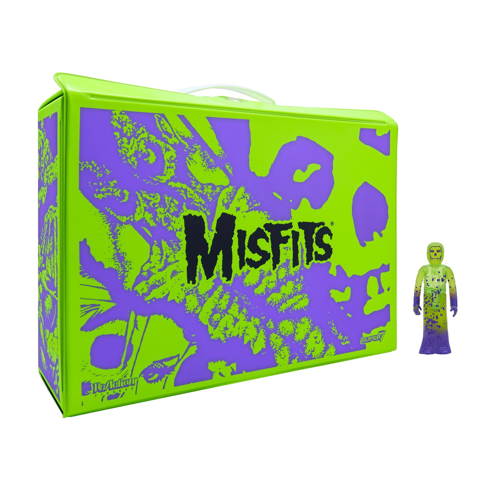 Misfits ReAction Figures - Carry Case with Fiend (Neon Green Purple)