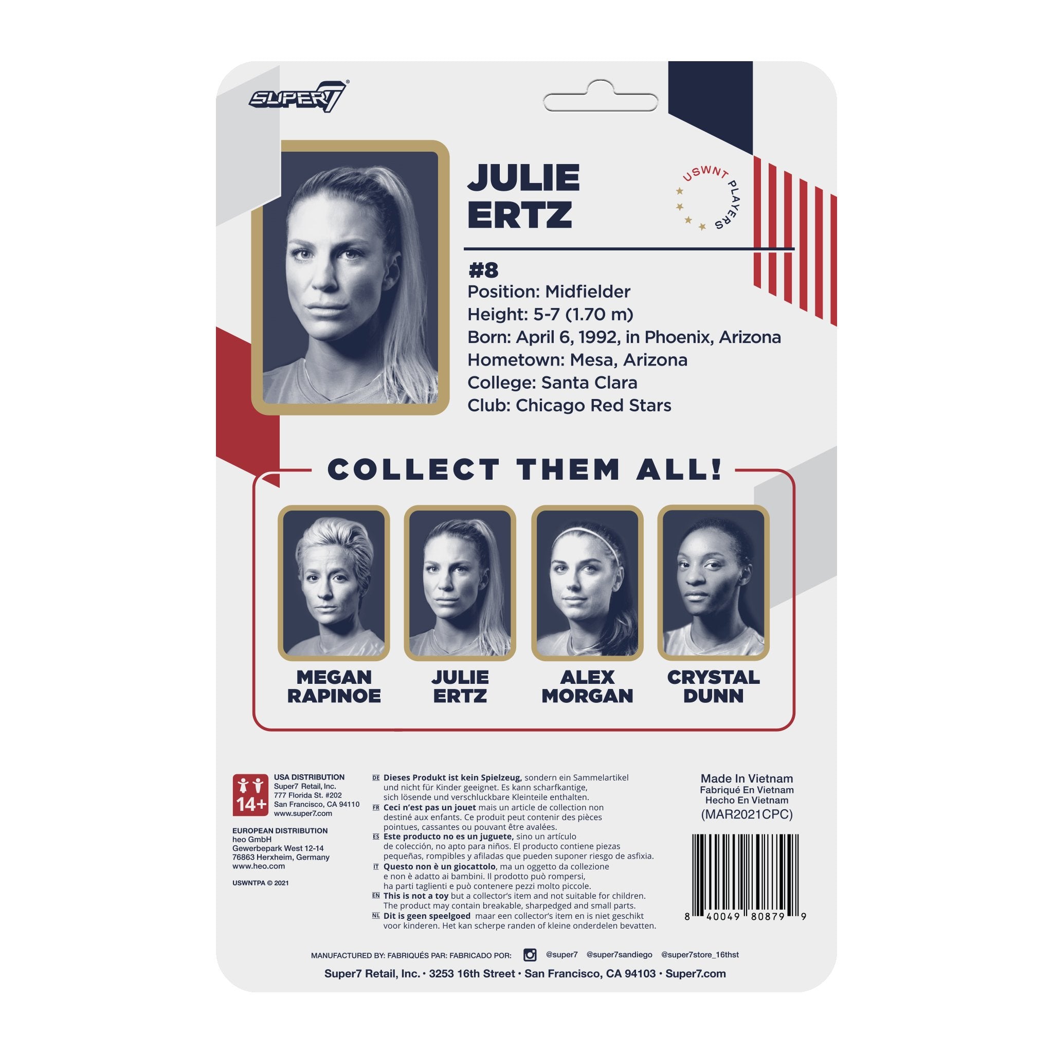 USWNT Players Supersports Figure - Julie Ertz