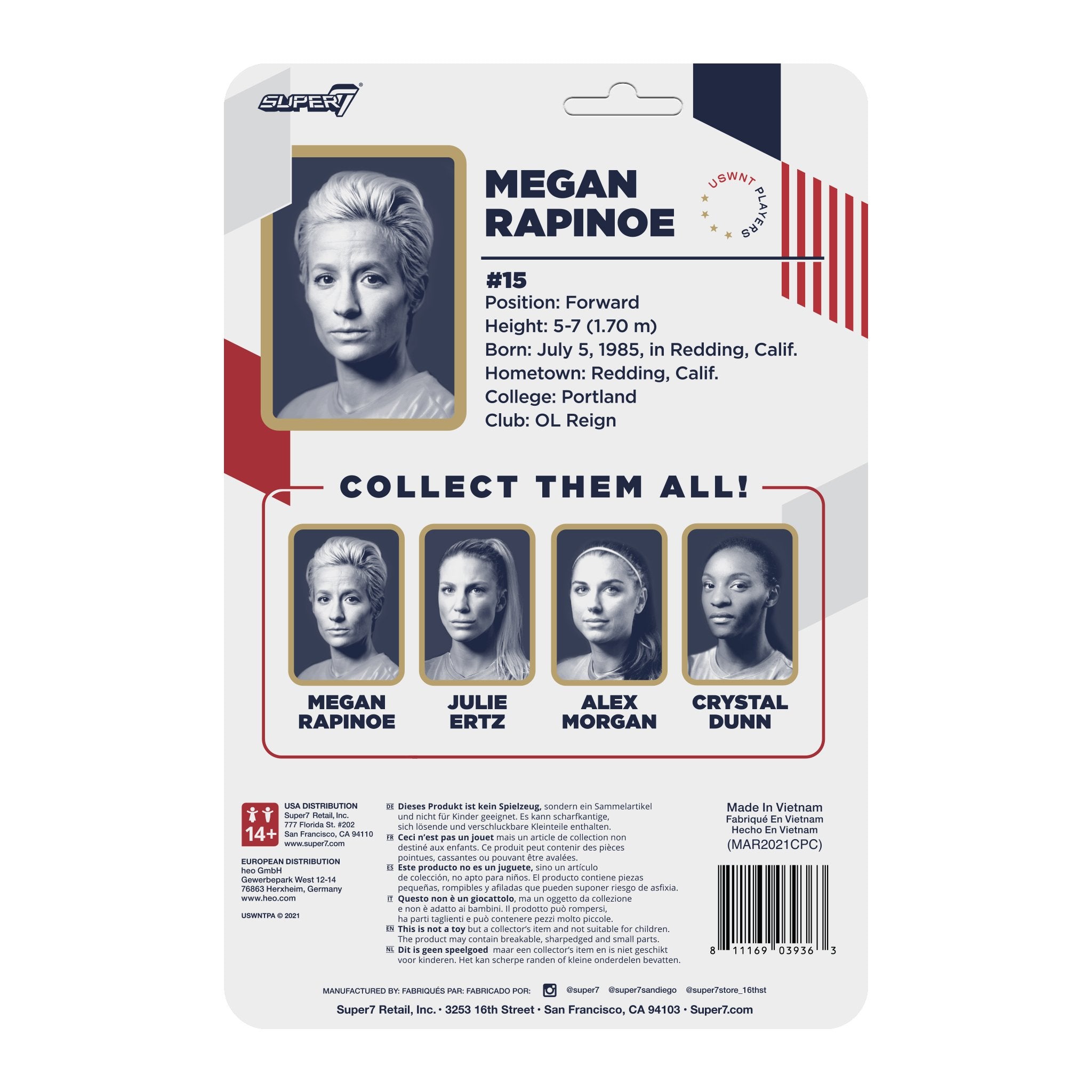 USWNT Players Supersports Figure - Megan Rapinoe