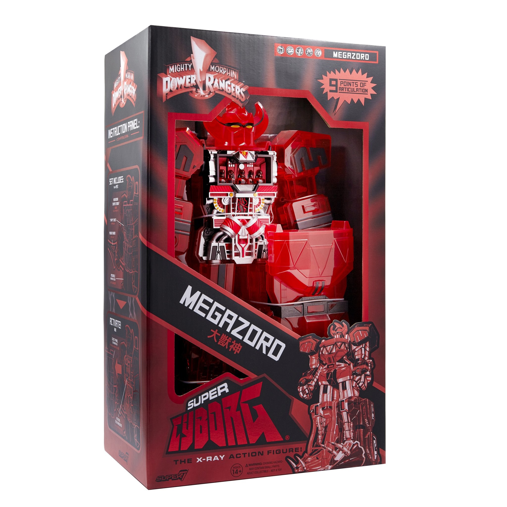 Mighty Morphin Power Rangers Super Cyborg - Megazord (Red Clear)