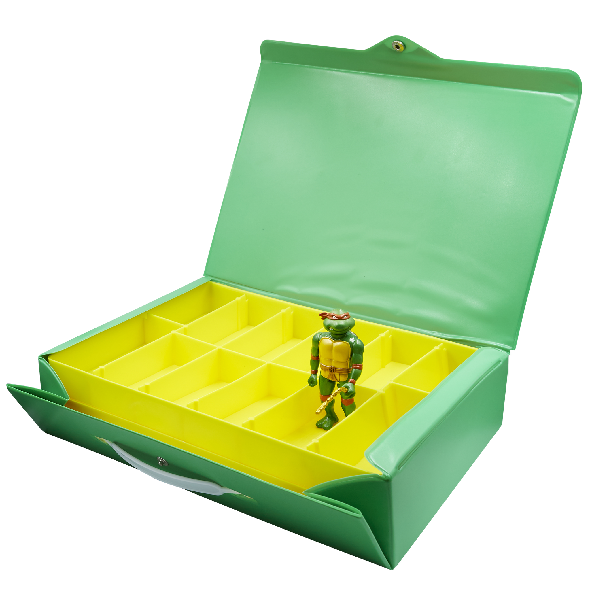 Teenage Mutant Ninja Turtles ReAction Figures - Carry Case with Michelangelo (Metallic)