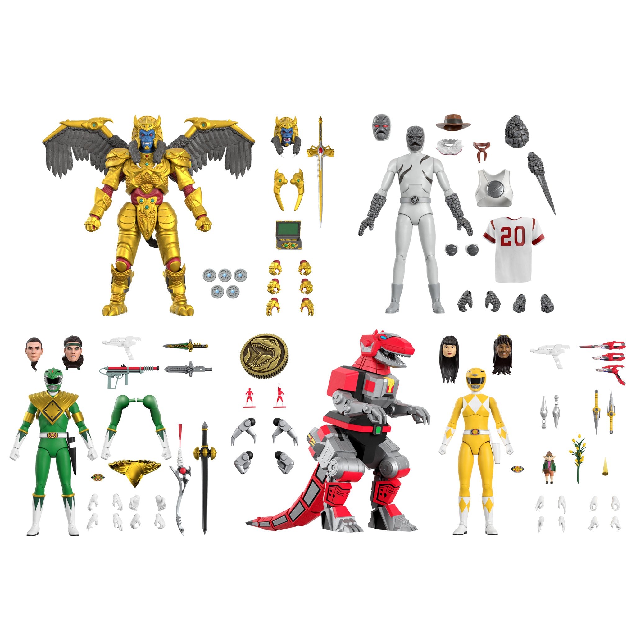 Mighty Morphin Power Rangers ULTIMATES! Wave 1 - Set of 5 (Pre-Order)