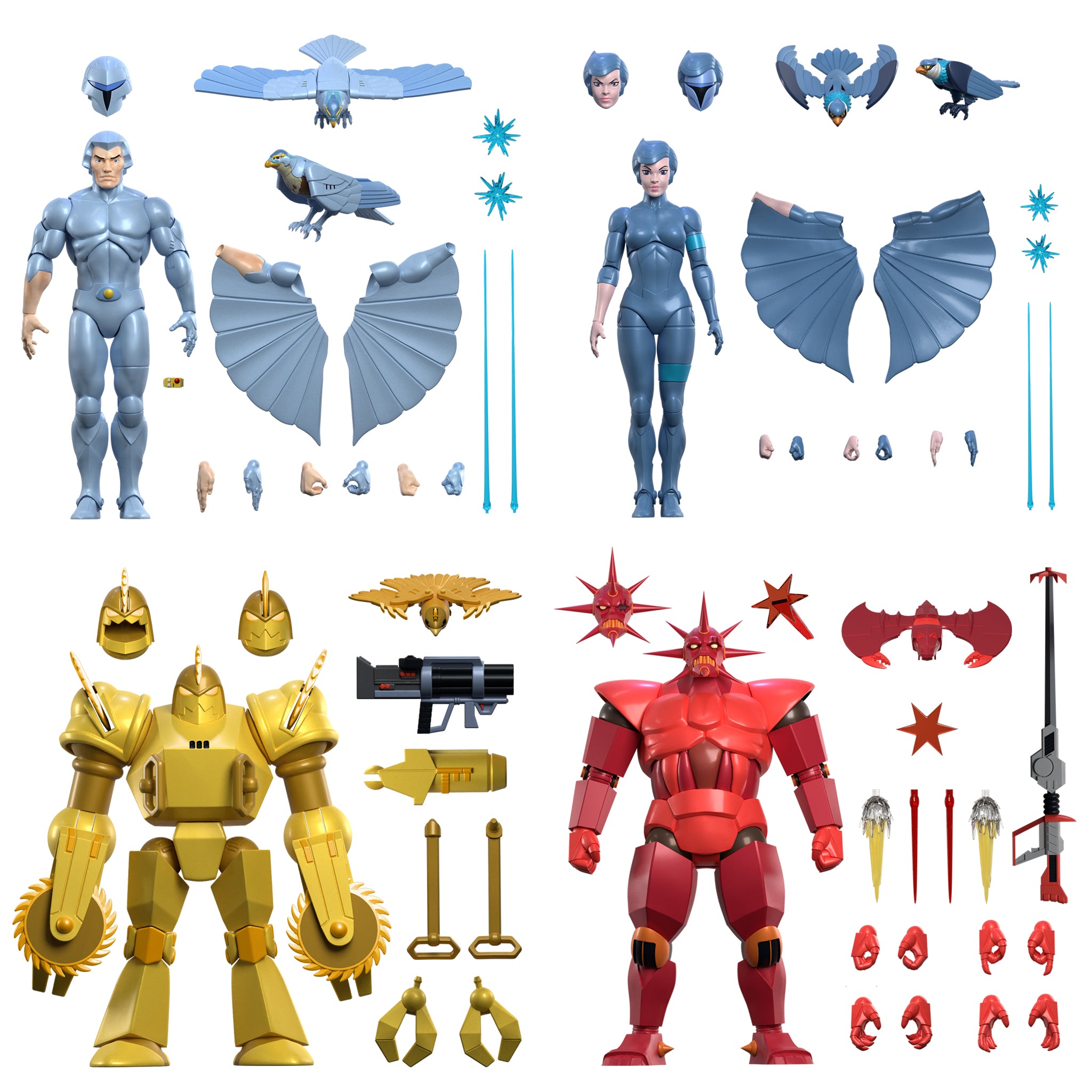 SilverHawks ULTIMATES! Wave 1 - Set of 4 (Pre-Order)