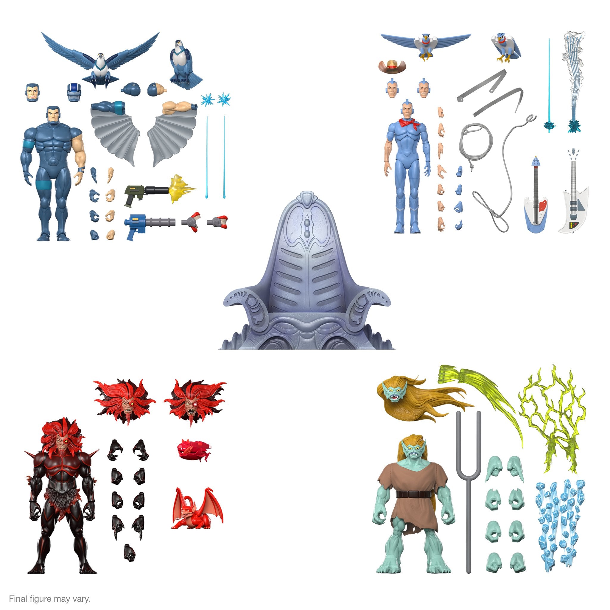 SilverHawks ULTIMATES! Wave 2 - Set of 4 Figures with Mon*Star’s Throne (Pre-Order)