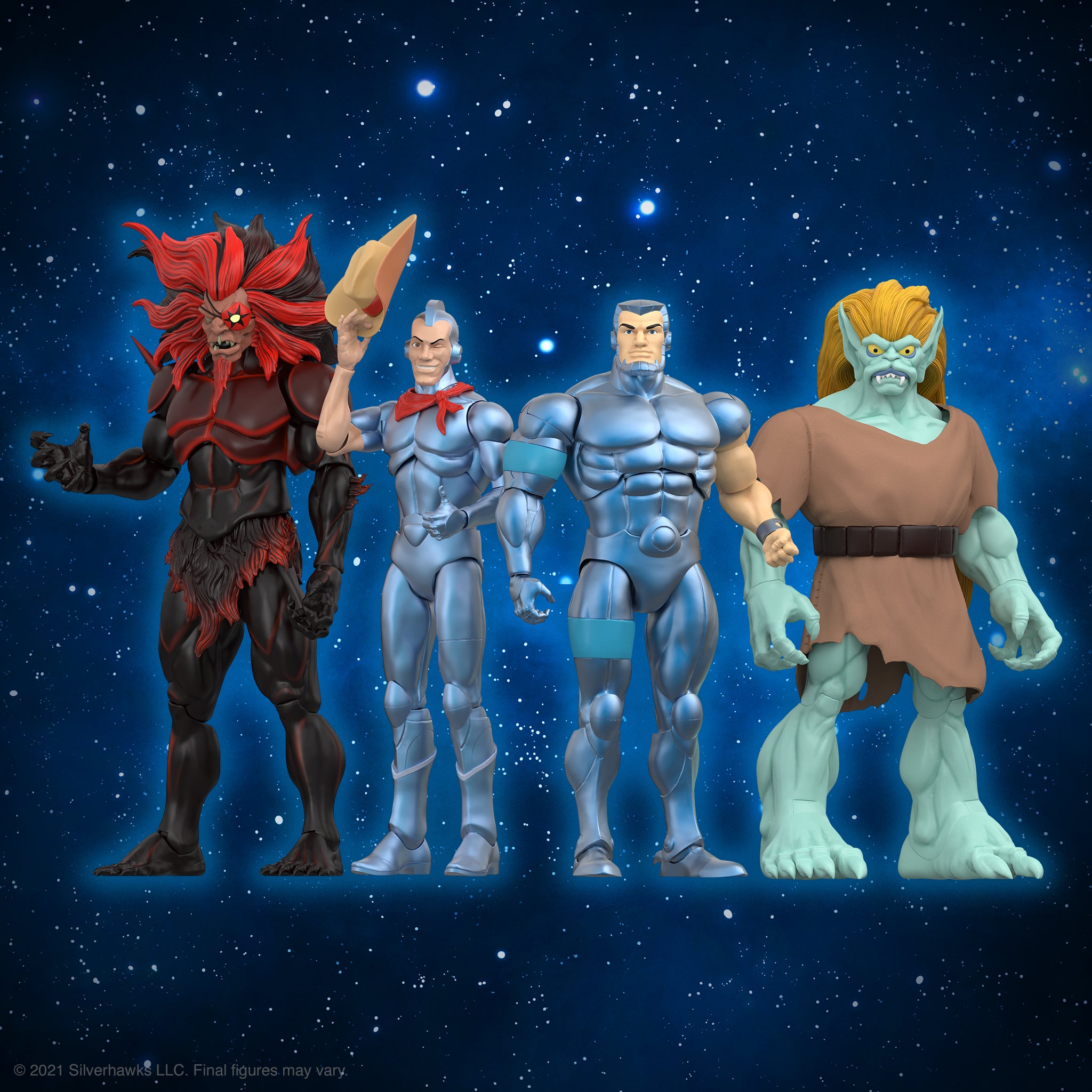 SilverHawks ULTIMATES! Wave 2 - Set of 4 Figures with Mon*Star’s Throne (Pre-Order)